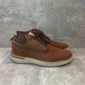 Timberland Cross Mark Chukka Boots Mens sz 8 - brown